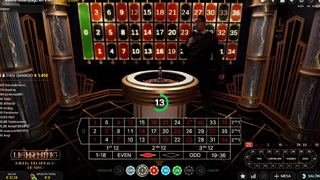 Ruleta relámpago en vivo como un casino real