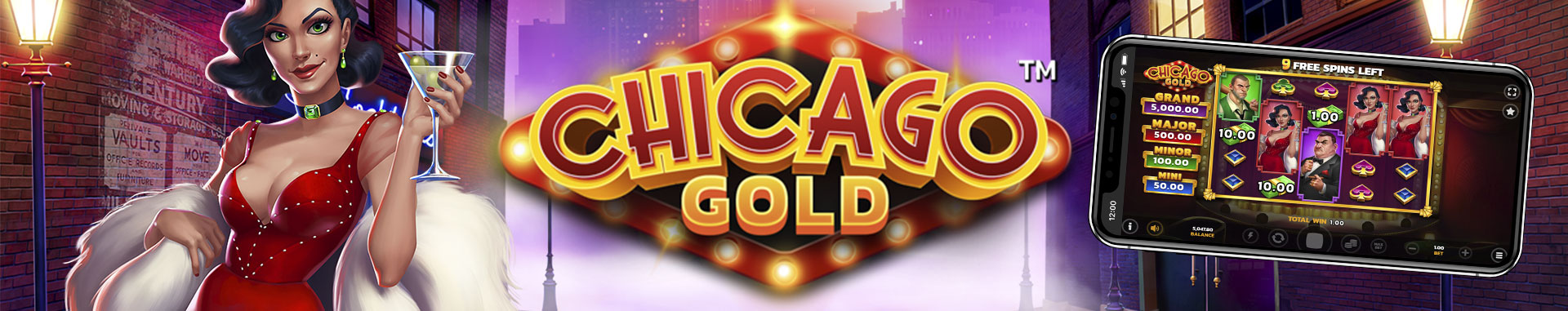 ¡Descubre el glamour de la tragaperras Chicago Gold!
